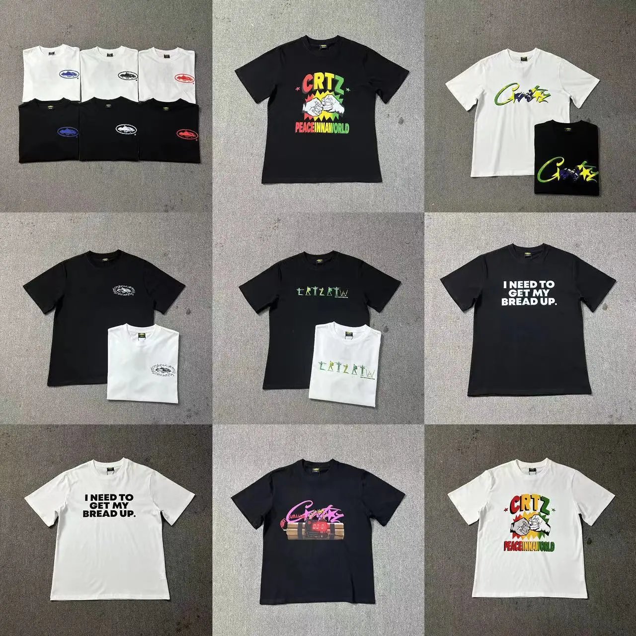 Men's and women's loose casual short-sleeved T-shirts  