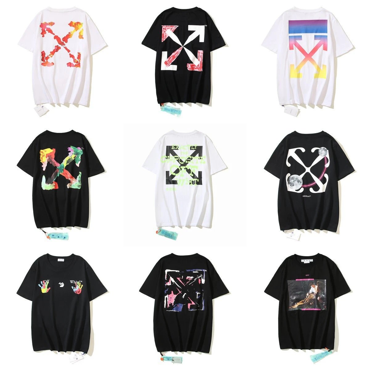 Round neck large size loose pullover short-sleeved T-shirt for men summer  