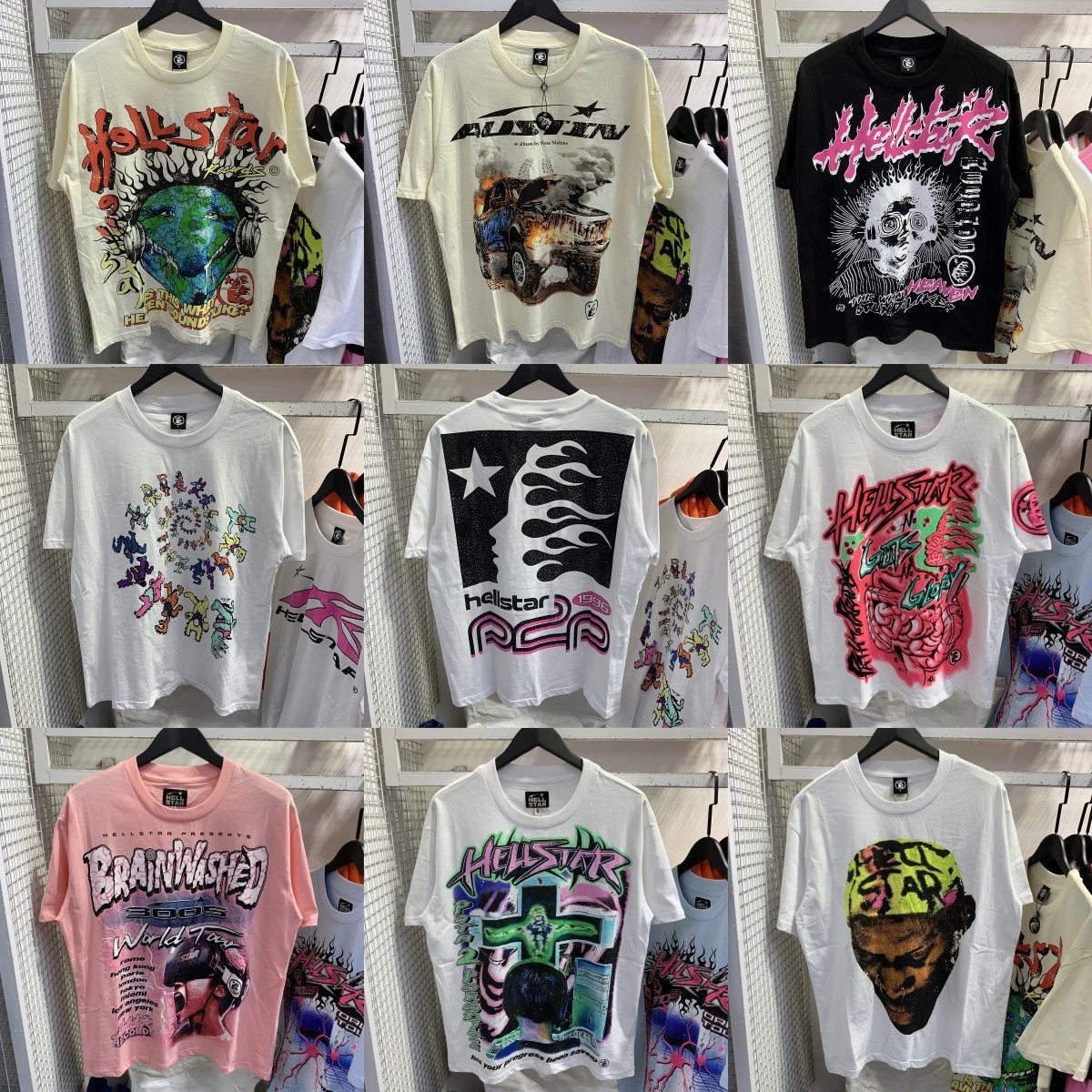 Men's and women's large size loose short-sleeved round neck T-shirt retro versatile casual half-sleeve  